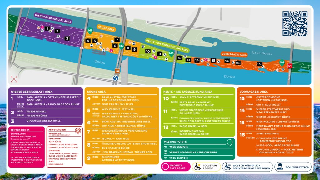 Donauinselfest 2026 Inselplan