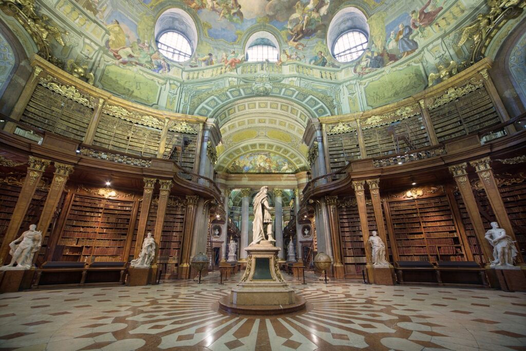 Innenansicht Prunksaal der Österreichischen Nationalbibliothek