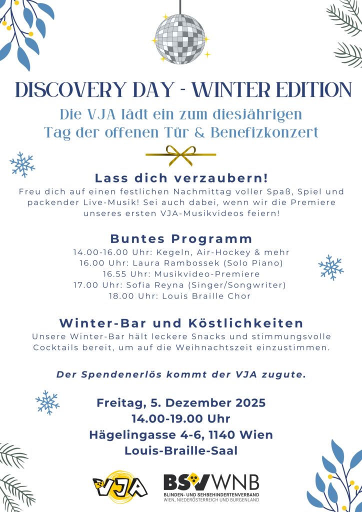 Flyer: Discovery Day – Winter Edition der Verrückte Jugend Aktion