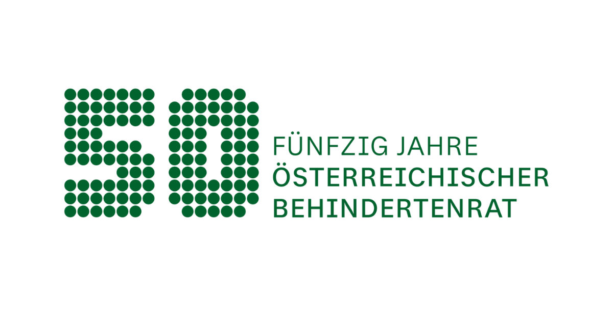 Logo 50 Jahre Österreichischer Behindertenrat