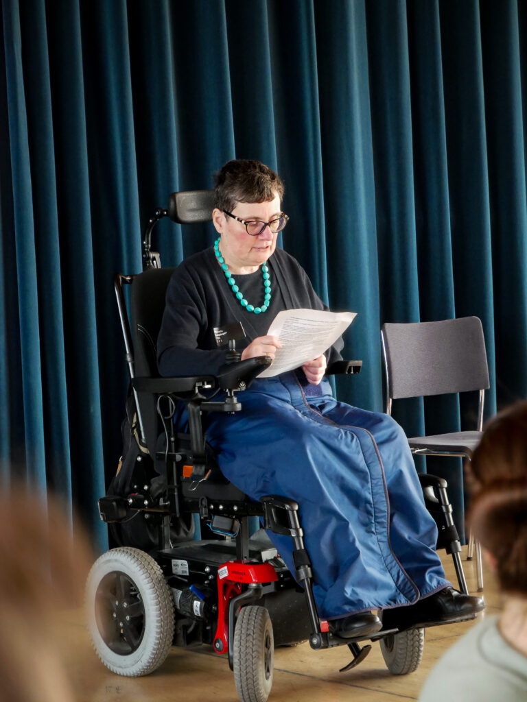 Manuela Lanzinger auf der Bühne