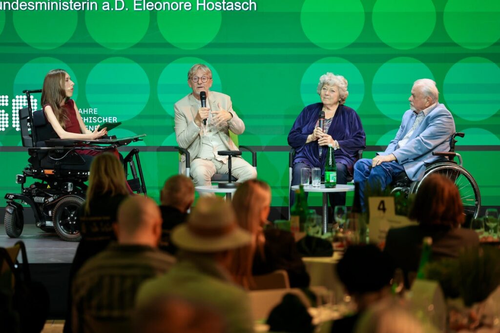 Podiumsdiskussion bei der Jubiläumsfeier „50 Jahre Österreichischer Behindertenrat“.