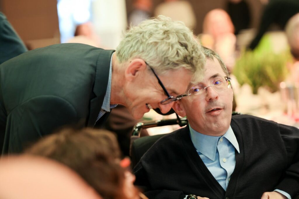 Rupert Roniger und Martin Ladstätter bei der Jubiläumsfeier „50 Jahre Österreichischer Behindertenrat“.