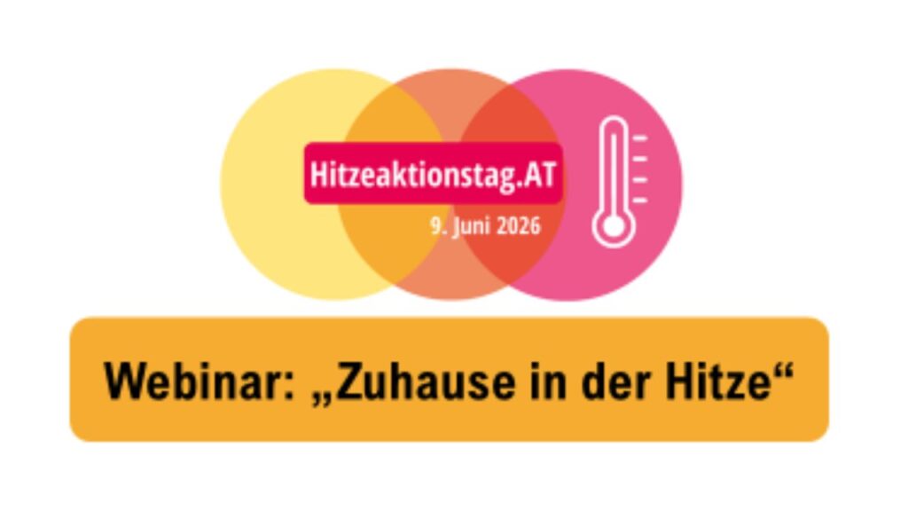 Grafik zum Webinar anlässlich des Hitzeaktionstages 2026