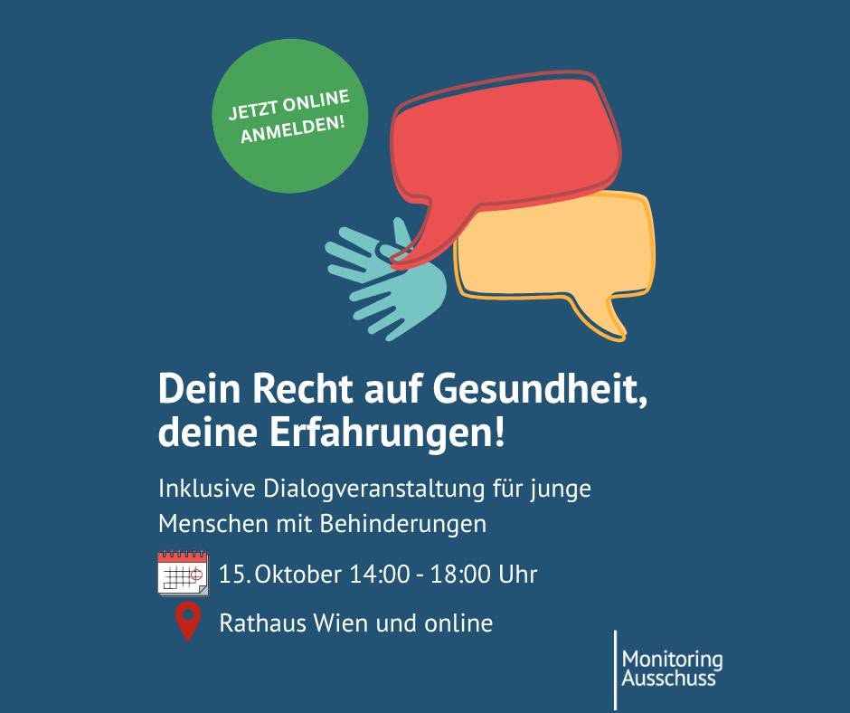 Veranstaltungssujet: Dein Recht auf Gesundheit, deine Erfahrungen!