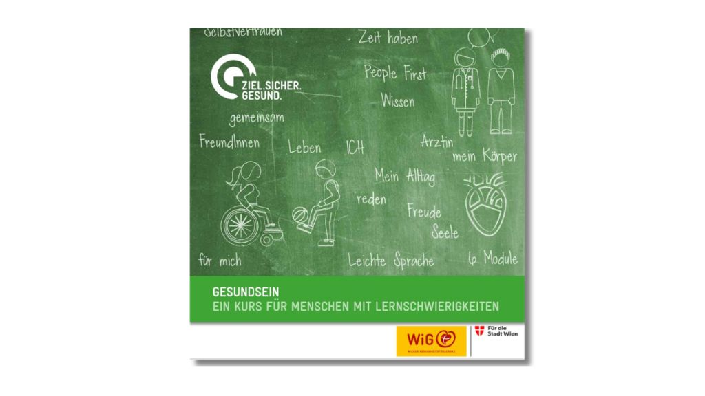 Flyer Gesundsein. Ein Kurs für Menschen mit Lernschwierigkeiten