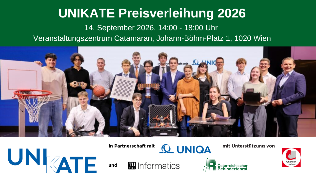Sujet UNIKATE 2026 Preisverleihung: Foto Preisträger*innen 2025