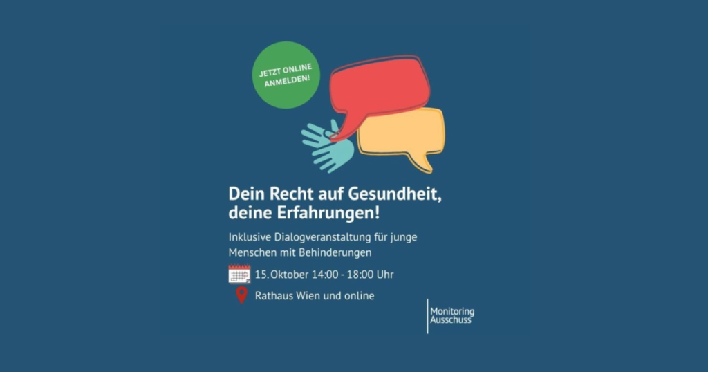 Veranstaltungssujet: Dein Recht auf Gesundheit, deine Erfahrungen!